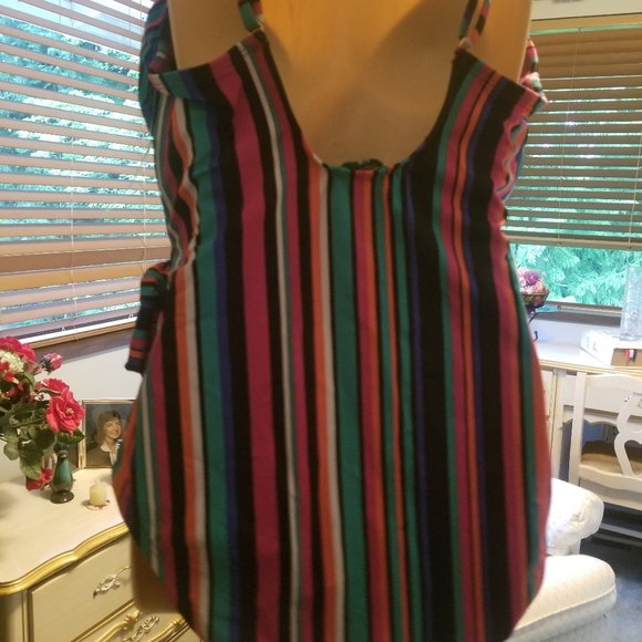 One piece womens swim suit, waist tie, slimming - Picture 2 of 8